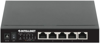 Комутатор Intellinet 5-Port 2.5G Ethernet PoE+ (766623561921)