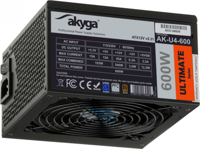 Блок живлення Akyga AK-U4-600 600W