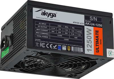 Блок живлення Akyga Ultimate 1250W (AK-U4-1250)