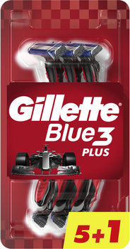 Одноразові станки для гоління (Бритви) чоловічі Gillette Blue 3 Nitro 6 шт (7702018362585)