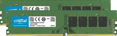 Пам'ять для настільних комп'ютерів Crucial 8 GB (2x4GB) DDR4 2666 MHz (CT2K4G4DFS8266)