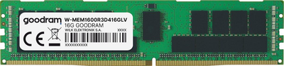 Пам'ять для серверів GoodRAM DDR3L 16 GB 1600 MHz (W-MEM1600R3D416GLV)(827934)