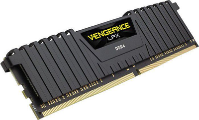 Пам'ять для настільних комп'ютерів Corsair 16 GB DDR4 2400 MHz Vengeance LPX Black (CMK16GX4M1A2400C14)