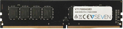 Пам'ять для настільних комп'ютерів V7 4 GB DDR4 2133MHz (V7170004GBD)