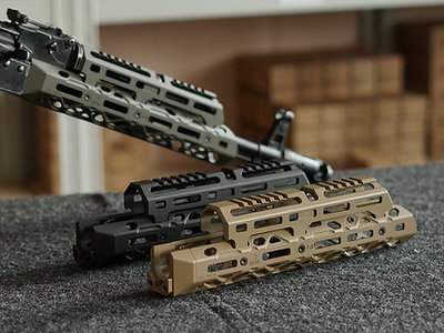 Среднее цевье Crook CRC 1U020B M-LOK Armor Black с длинной накладкой