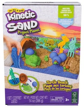 Piasek kinetyczny Kinetic Sand Zestaw z plażą żółwi 396 g (0681147012790)