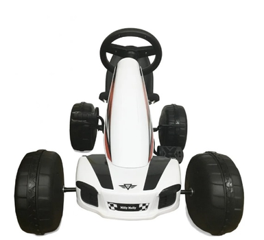 Gokart na pedały Milly Mally Viper White (5901761125856)