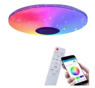 RGB Люстра з Bluetooth колонкою 37 см 60W Світильник з регулюванням яскравості та блютуз колонкою GS-7063