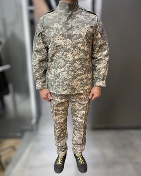 Військова форма (кітель та штани), піксель НАТО, розмір XL, комір-стійка, Yakeda, тактична військова форма літня