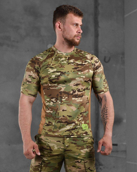 Тактична чоловіча потовідвідна футболка 7.62 Tactical L мультикам (87551)