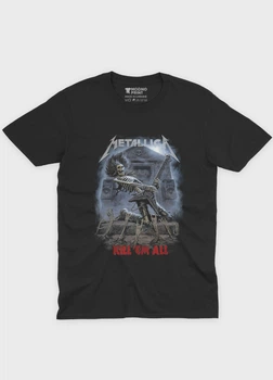 Чоловіча футболка MODNO з рок принтом "Metallica" XXL Чорний (TS001-3-BL-004-2-219)
