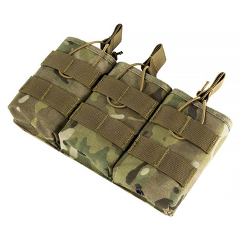 Подсумок тактический AOKALI Outdoor A39 26*5*17cm Camouflage CP тройной карман на шнурках