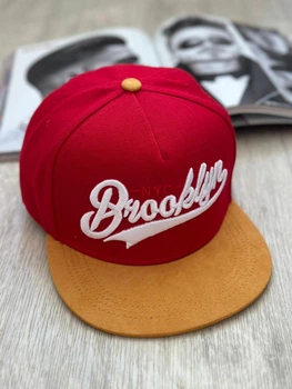 Кепка снепбек (Snapback) Brooklyn NYС Червоний з коричневим 56-61р (9032)
