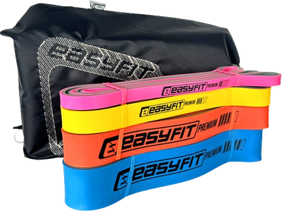 Еспандер-петля для підтягувань EasyFit Premium EF-7634 7-63 кг набір 4 шт (56003388)