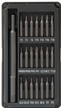 Отвертка для точных работ Workpro PRO+ с насадками 21 предмет (WP200511)