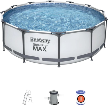 Basen stelażowy Bestway Steel Pro Max 4 in 1 366 x 100 cm (6942138982435)