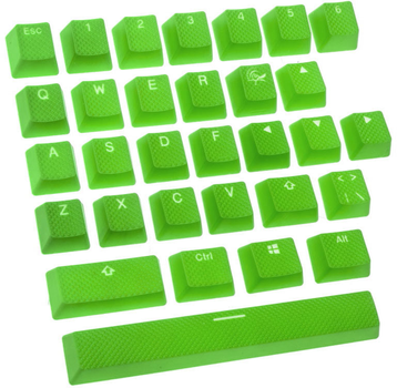 Набір кейкапів Ducky Rubber Keycap 31 шт. Green (GATA-1324)