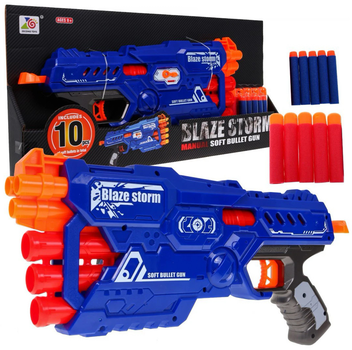 Гвинтівка Blaze Storm Manual Soft Bullet Gun з пінопластовими кулями 10 шт (5903864902754)