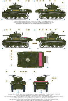 Model do składania Mirage Hobby Stuart M3A3 Liberation of Paris Light Tank skala 1:72 (5901461726681)