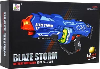 Гвинтівка Blaze Storm з додатковою ручкою та пінопластовими кульками 12 шт (5903864909241)