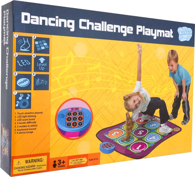 Розвиваючий килимок Ramiz Dancing Challenge Цифри зі світлом та звуком (5903864909968)