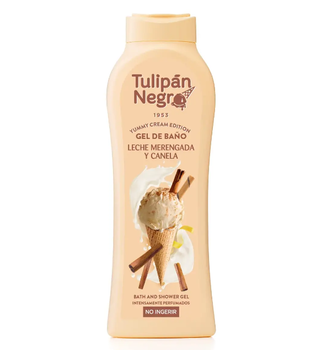 Гель для ванны и душа "Мороженное с корицей" - Tulipan Negro Yummy Cream Edition Milk Meringue & Cinnamon Bath