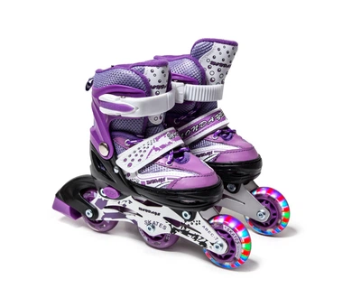 Ролики детские раздвижные Happy PU XS 26-29, Фиолетовый (2T3006)