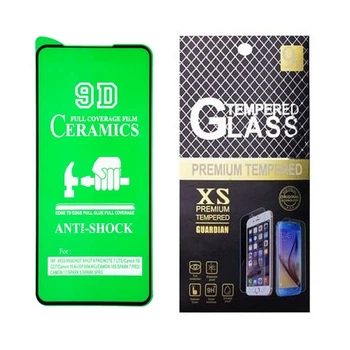 Протиударна захисна плівка Prime Ceramics для Tecno Camon 15, 15 Air, 16S, 17, 18i, 18 Premier, CD6, CD6s, CD7, CG6, CG6j Full Glue Full Glue з чорною рамкою