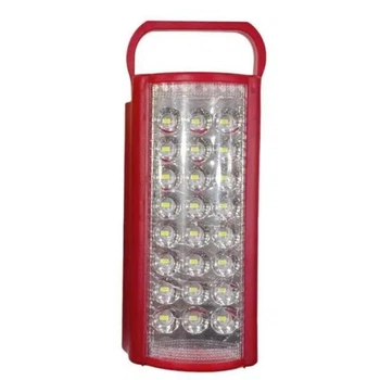 Светодиодный переносной аккумуляторный фонарь Almina LED 220V фонарик с функцией Power Bank красный