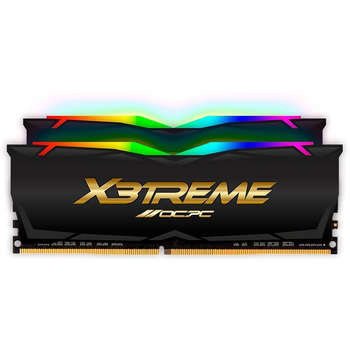 Модуль пам'яті OCPC DDR4 64Gb (2x32) 3600MHz X3 RGB Black (MMX3A2K64GD436C18BL)
