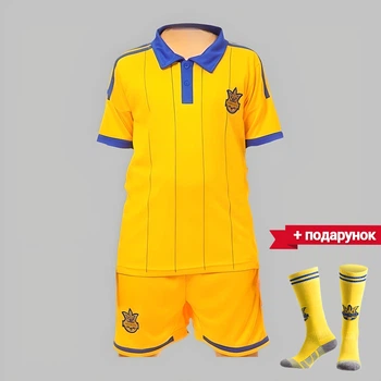 Форма футбольна дитяча із символікою збірної УКРАЇНИ, розмір XL(30), зріст 155-165, жовта + гетри у подарунок