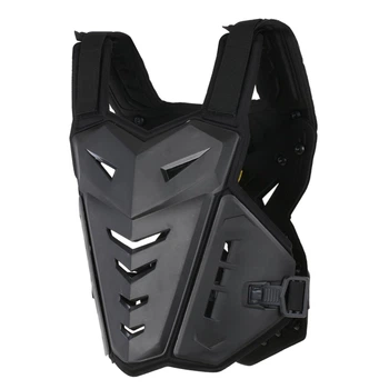 Чорний Мотопанцир для захисту грудей та спини, Sulaite, Motorcycle body vest armor, Black