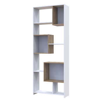 Этажерка Doros B1S Белый/Дуб эвок 81х30х210 см (41516039)