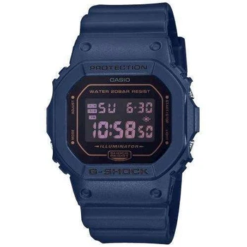 Противоударные часы мужские наручные Casio G-Shock DW-5600BBM-2ER с полимерным ремешком