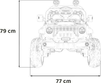 Електромобіль Ramiz Jeep Off Road Speed Червоний (5903864940428)