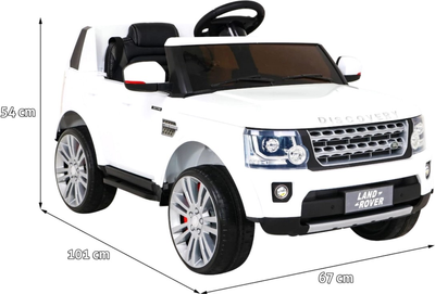 Samochód elektryczny Ramiz Land Rover Discovery Biały (5903864913361)