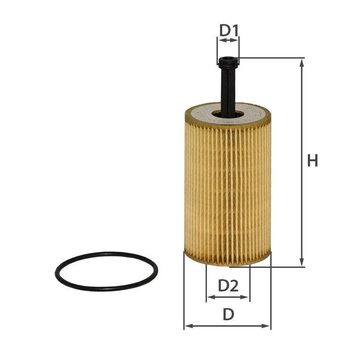 Фільтр масляний OE18025ECO ( OE 670 / WL7408 / OX 371D / HU 713/1 x )