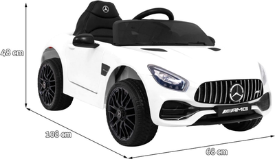 Електромобіль Ramiz Mercedes Benz GT Білий (5903864914153)