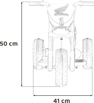 Електромотоцикл Ramiz Honda Cross CRF 450R Червоний (5903864940985)