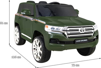 Електромобіль Ramiz Toyota Land Cruiser Зелений (5903864953022)