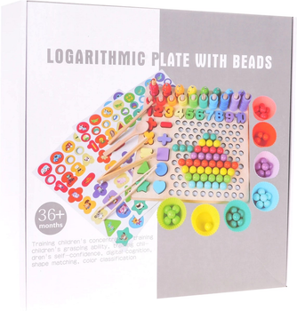 Zabawka edukacyjna Ramiz Logarithmic Plate with Beads (5903864959345)