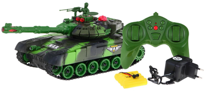 Czołg zdalnie sterowany Ramiz War Tank ze światłem i dźwiękiem z figurką (5903864900866)