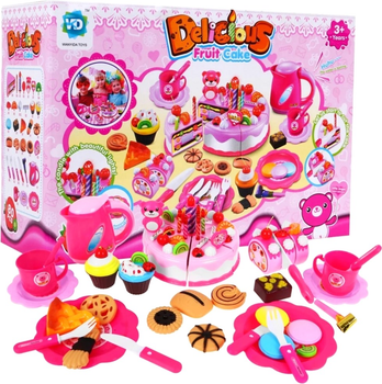 Ігровий набір Wanyida Toys Delicious Fruit Cake Рожевий 80 елементів (5903864909401)