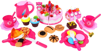 Ігровий набір Wanyida Toys Delicious Fruit Cake Рожевий 80 елементів (5903864909401)