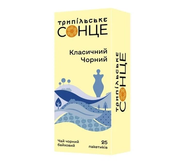 Чай черный в пакетиках 25 шт Классический TM Трипільське Сонце 45 g