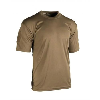 Тактична футболка Sturm Mil-Tec "Tactical T-Shirt Quickdry" Dark Coyote койот XL