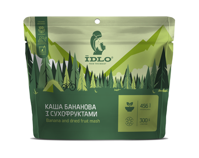 Каша бананова із сухофруктами, 100г, IIDLO