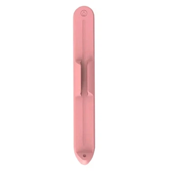 Силиконовый держатель для Универсального стилуса, Apple Pencil 1 или 2 на магните Розовый