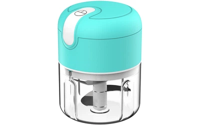 Акумуляторний USB подрібнювач продуктів, бірюзовий ViO K02, 250 мл, 30W
