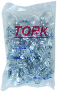 Хомут 12 - 19 мм W1 цинк Tork (газовое оборудование)